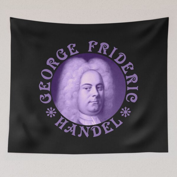 Item preview, George Frideric Handel - Vintage Design - Purple - RB designed and sold by GrandArtists.