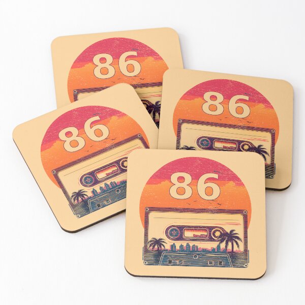 Item preview, Retro sunset cassette tape 1986 designed and sold by analogsandpixel.
