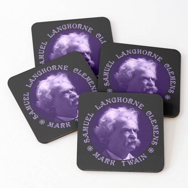 Item preview, Mark Twain -  Samuel Langhorne Clemens - Vintage Design - Purple - RB designed and sold by GrandArtists.