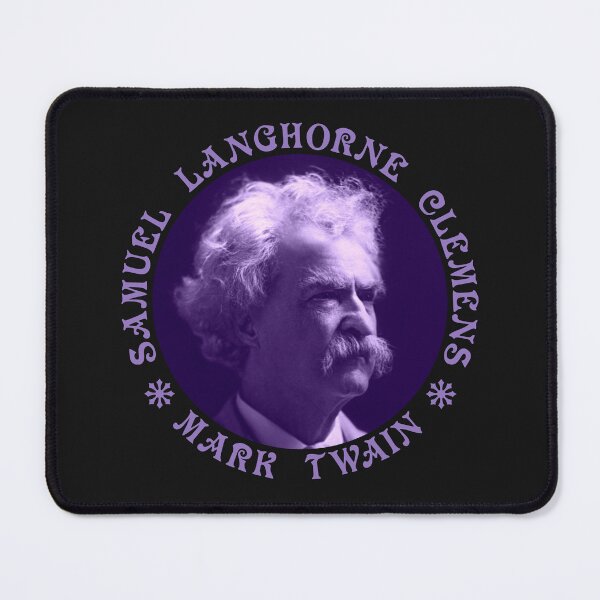 Item preview, Mark Twain -  Samuel Langhorne Clemens - Vintage Design - Purple - RB designed and sold by GrandArtists.