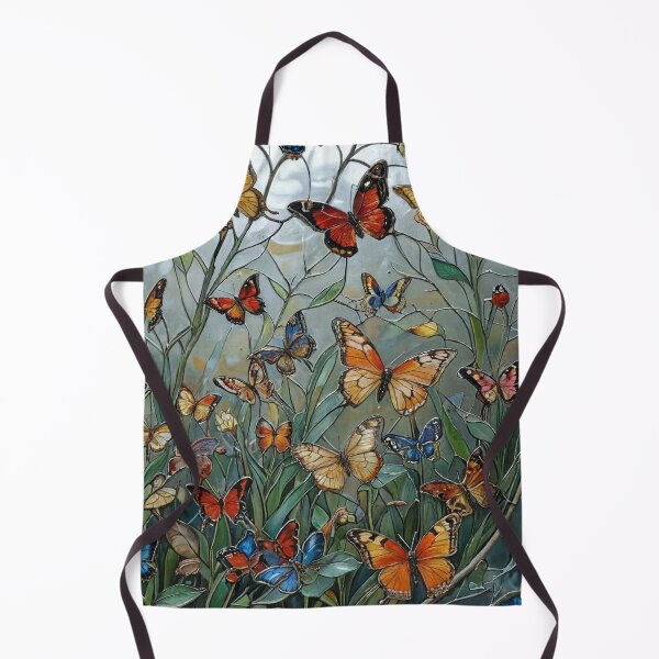 Item preview, Butterflies Stained Glass Window designed and sold by LionAround.