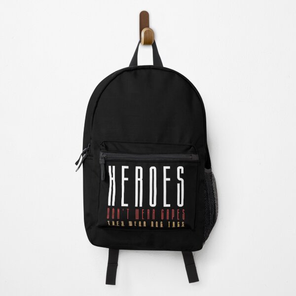 Item preview, Heroes Don't Wear Capes They Wear Dog Tags designed and sold by FridPix.
