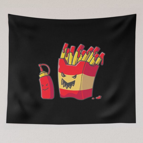 Item preview, funny halloween french fries monster  designed and sold by Gossip Rag.