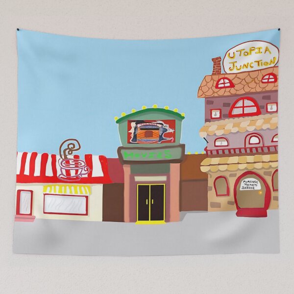 Item preview, Utopia Junction Train Station designed and sold by pinkyjainpan.