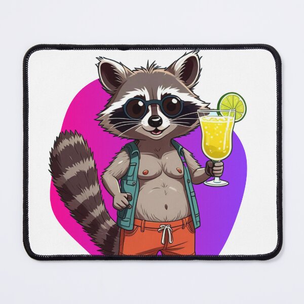 Item preview, Racoon Margarita designed and sold by TuduBein.