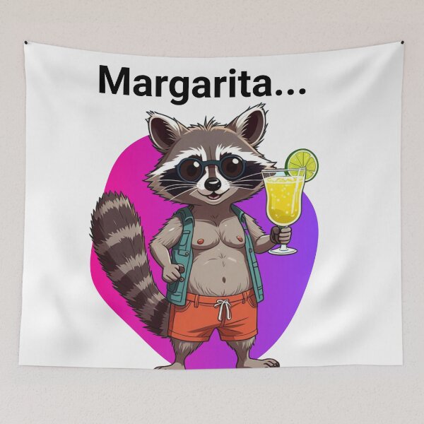 Item preview, Racoon Margarita designed and sold by TuduBein.