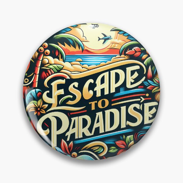 Item preview, Escape to paradise, typography designed and sold by maxmaj.