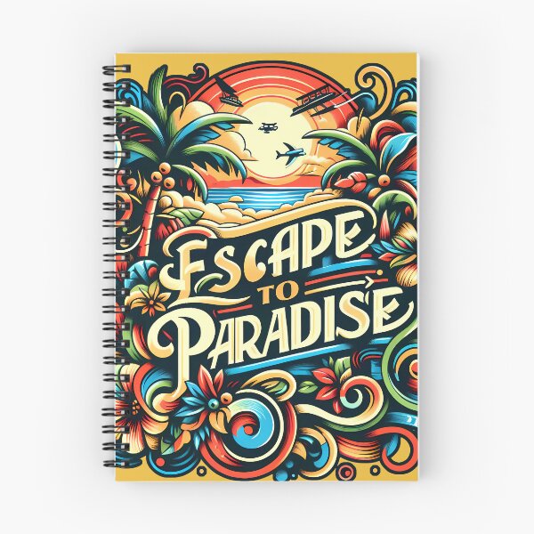 Item preview, Escape to paradise, typography designed and sold by maxmaj.