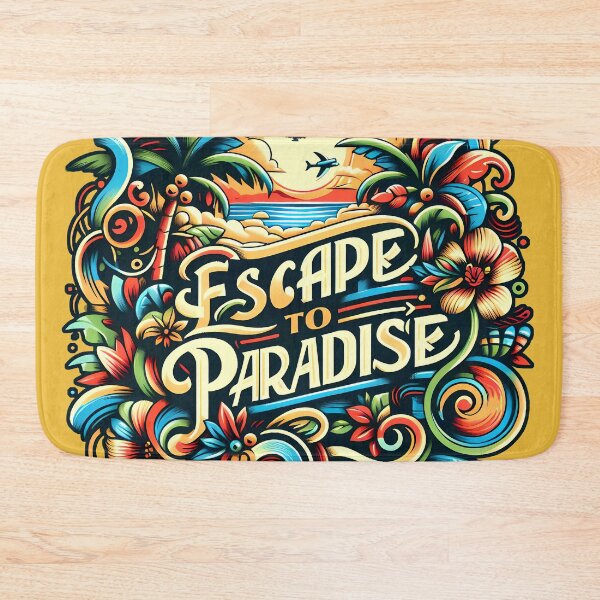 Item preview, Escape to paradise, typography designed and sold by maxmaj.