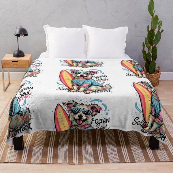Item preview, Ocean Soul, Salty Heart: Surf-Loving Adorable Dog designed and sold by asprse.