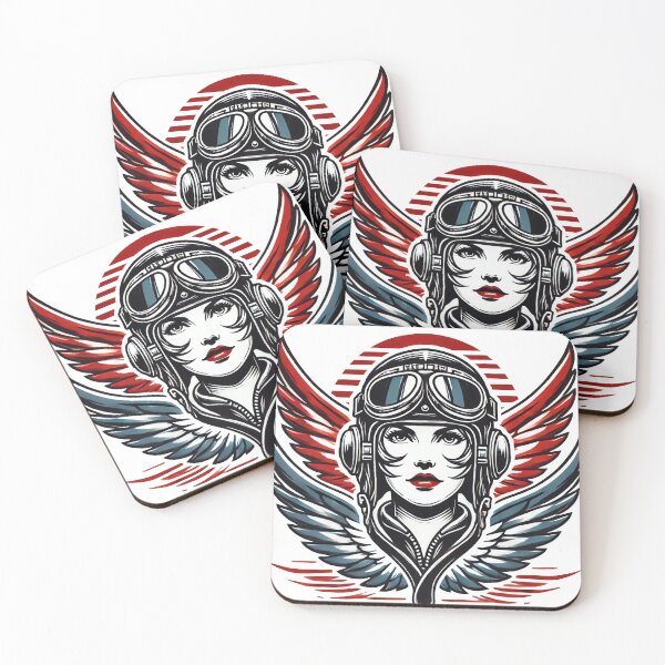 Item preview, Winged Female Aviation Helmet designed and sold by AvidRides.