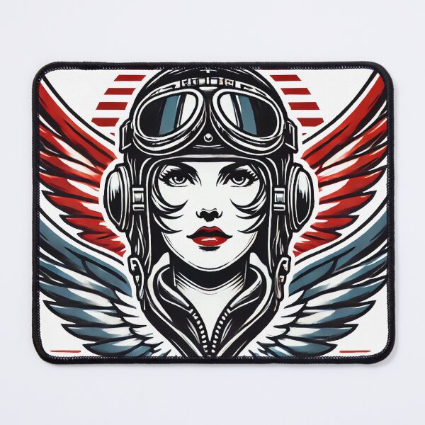 Item preview, Winged Female Aviation Helmet designed and sold by AvidRides.