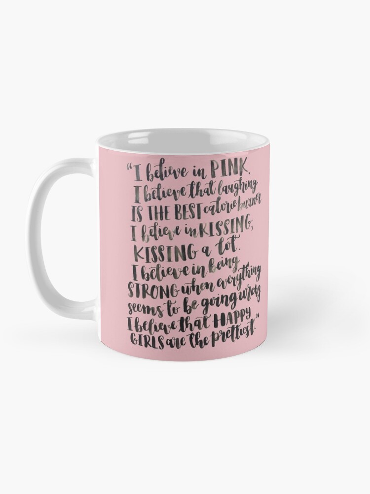 "Audrey Hepburn Pink Quote" Coffee Mug by LuchiAlli Redbubble