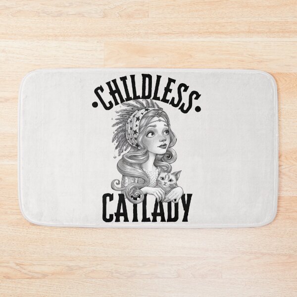 Item preview, Childless Cat Ladies/Childless Catlady / Cat / Homor / Independent woman / Cat lover  designed and sold by Playful Strokes pom@pom.