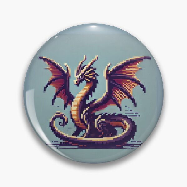 Item preview, Pixel Dragon Wolf designed and sold by RetroPop23.