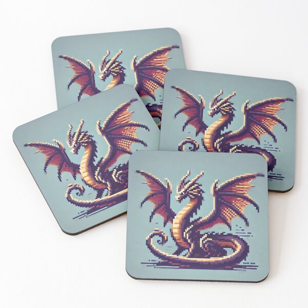 Item preview, Pixel Dragon Wolf designed and sold by RetroPop23.