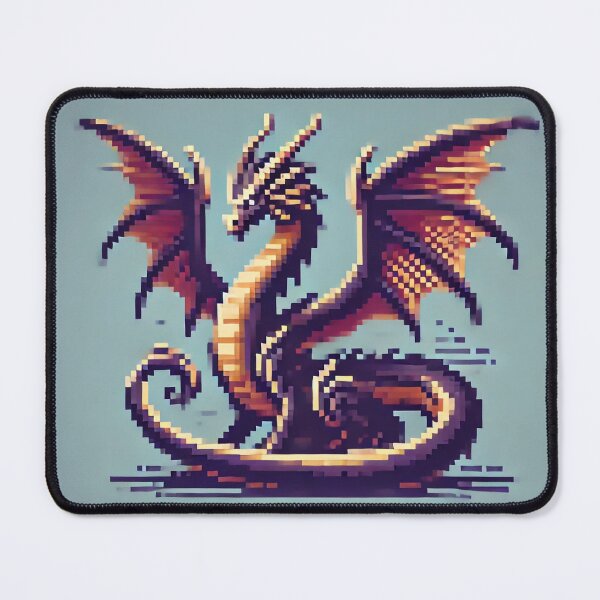 Item preview, Pixel Dragon Wolf designed and sold by RetroPop23.