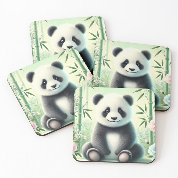 Item preview, Pastel Panda in Tranquil Bamboo Grove designed and sold by takeng07.