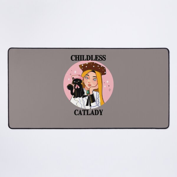 Item preview, Childless Catlady / Cat Independent woman / Cat lover  designed and sold by Playful Strokes pom@pom.