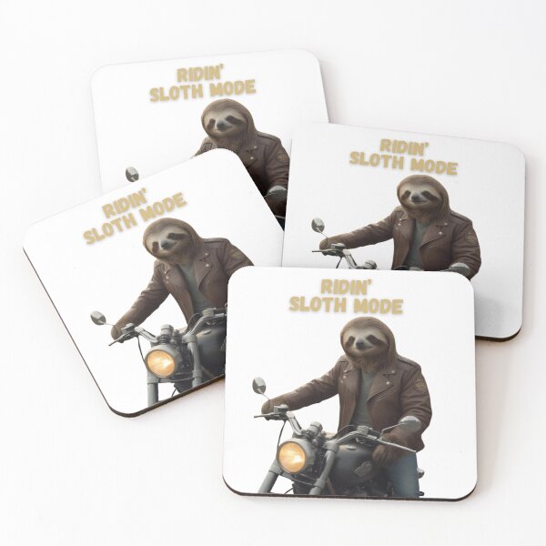 Item preview, Sloth Biker on Motorcycle Riding Sloth Mode  designed and sold by Lisa Pearlman.
