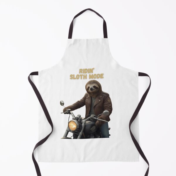 Item preview, Sloth Biker on Motorcycle Riding Sloth Mode designed and sold by Lisa Pearlman.