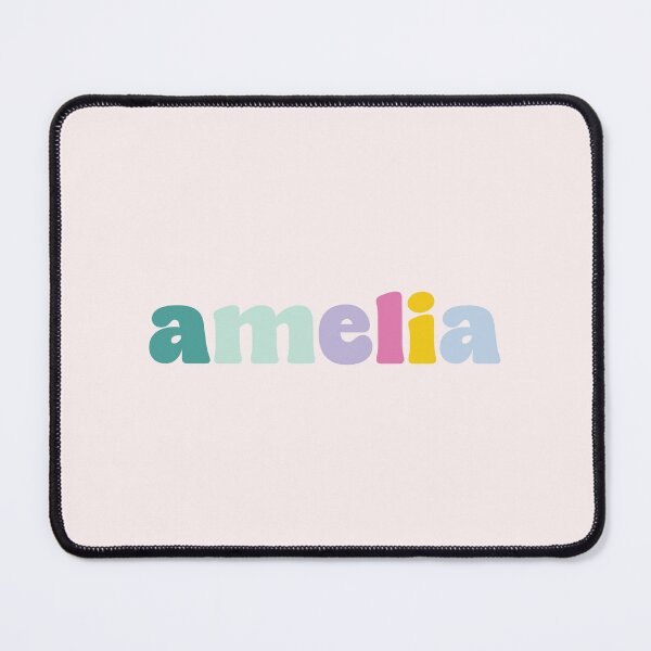 Item preview, Amelia - Custom name on colorful block font designed and sold by To the Lua.