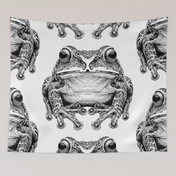 Aperçu de l'œuvre Le grand crapaud tripant créée et vendue par Type2Design.