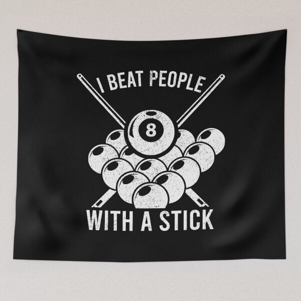 Item preview, I Beat People With A Stick - Pool Billiards Gifts designed and sold by zhilwahesani.