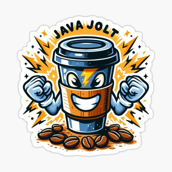 Item preview, Java Jolt coffee sticker designed and sold by hootquack.