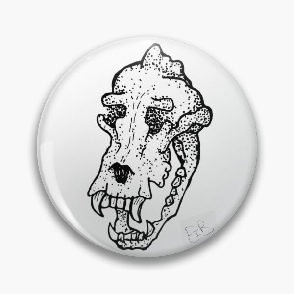 Item preview, Bear skull line work  designed and sold by emilyidab.