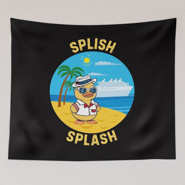 Item preview, Cruise Ship Vacation Rubber Duck Splish Splash designed and sold by SloganExpress.