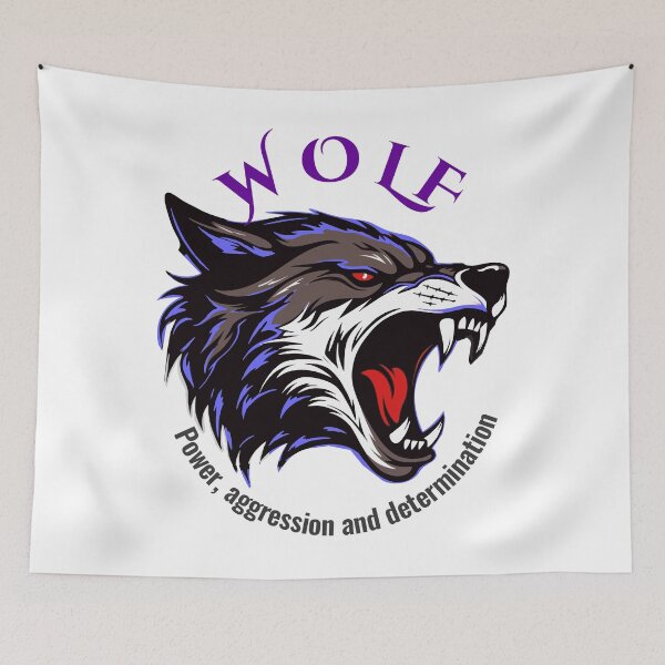 Item preview, Wolf Howl, Power, Aggression and Determination designed and sold by Mahilis.