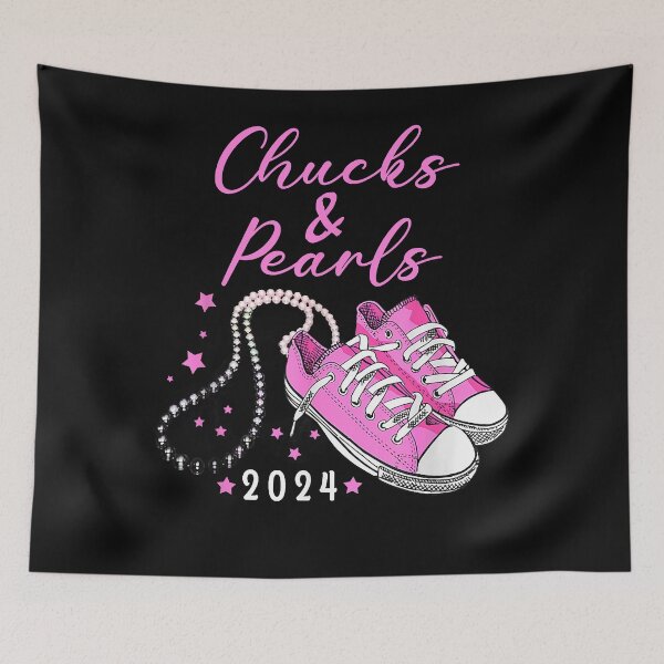 Item preview, President 47th For Chucks and Pearls 2024 Kamala-Harris designed and sold by CodyYoungs.