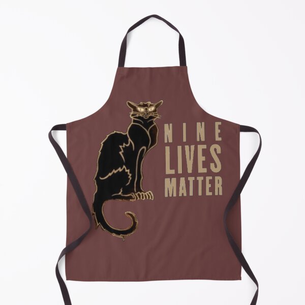 Item preview, Nine Lives Matter Black Cat designed and sold by Flirt-Teez.