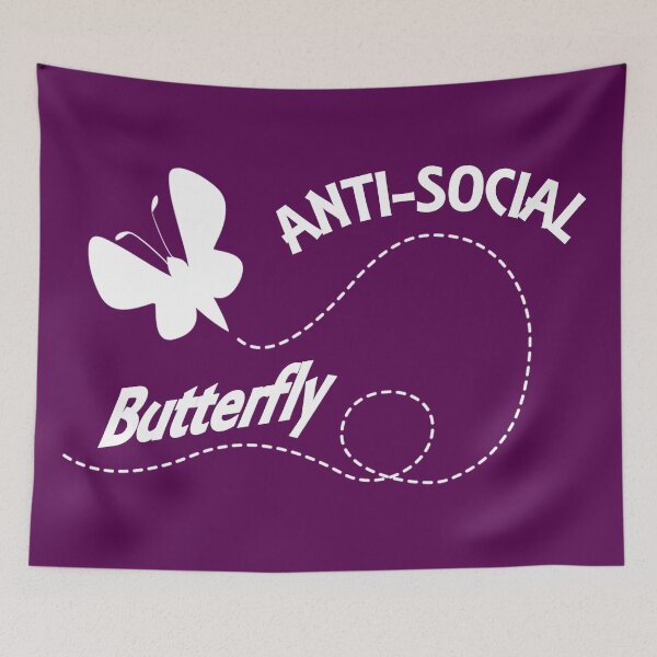 Item preview, Anti-social butterfly designed and sold by KelseyJB16.