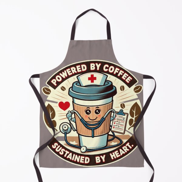 Item preview, Nurses - coffee and Heart designed and sold by ThoughtTangents.