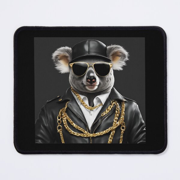 Item preview, Gangster Koala wearing gold chains designed and sold by Amos-artdesigns.