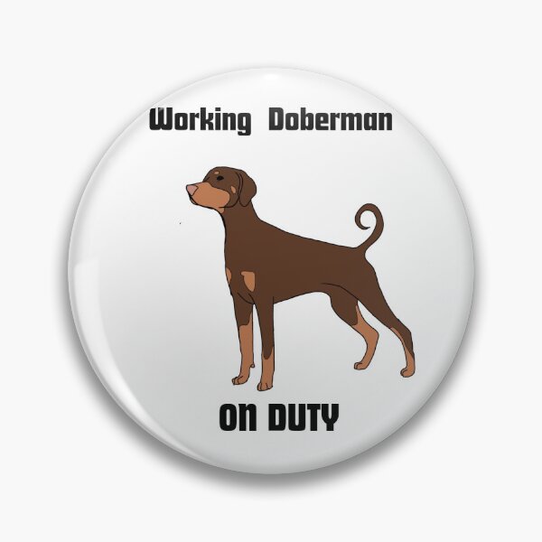 Item preview, Working On Duty Doberman Red and Rust designed and sold by CerasArtHouse.
