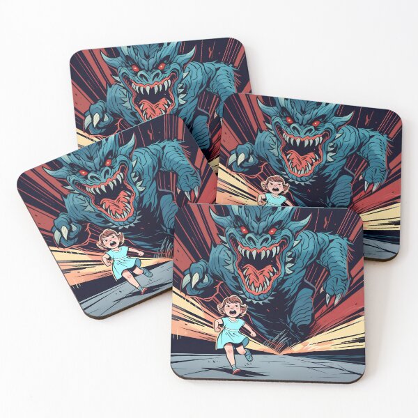 Item preview, Run! Girl Run! The Monster Chasing You designed and sold by MinimalSim.