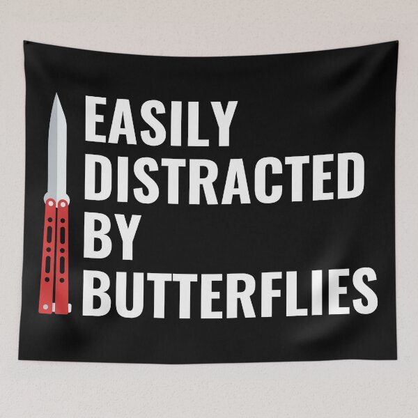Item preview, Easily distracted by butterflies designed and sold by T&C Finesse.