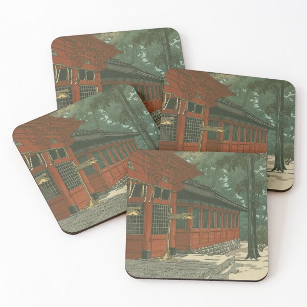 Item preview, Japanese Ukiyo-e Art by Hasui Kawase "Snow at Sanno" designed and sold by Ukiyoe Spirit.