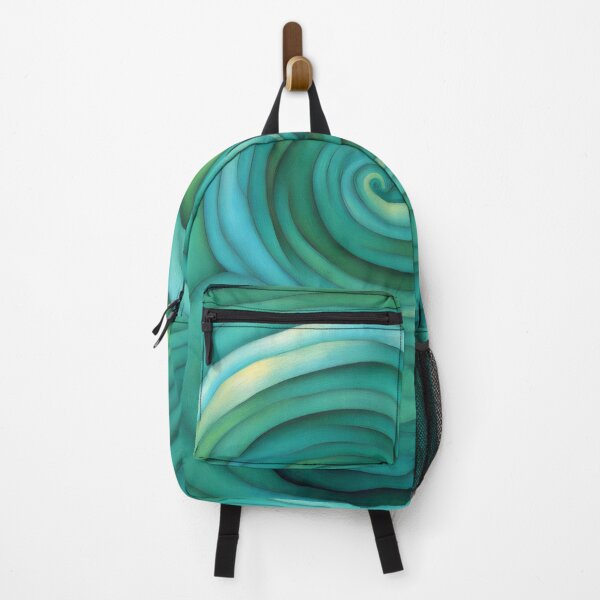 Item preview, Emerald and kelly green abstract spiral pattern designed and sold by patterncrow.