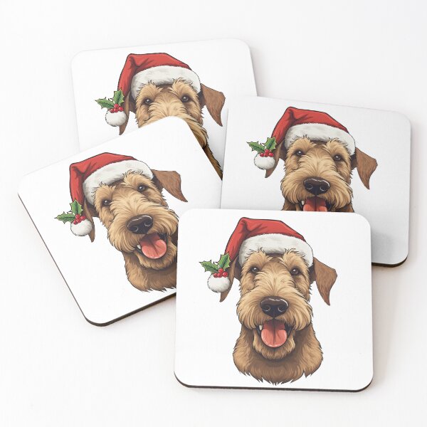 Item preview, Christmas Airedale Terrier  designed and sold by wotsthis.