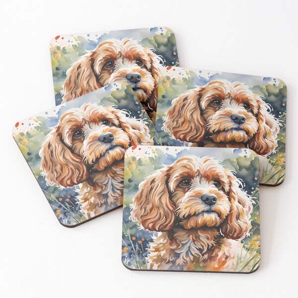 Artikelvorschau, Cavapoo – Modernes Hunderassenporträt im Aquarellstil entworfen und verkauft von Country-Artist.