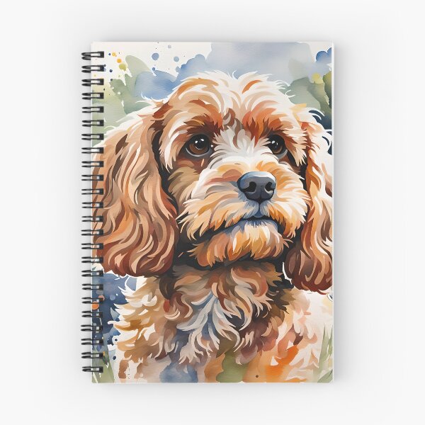 Item preview, Cavapoo - Modern Watercolour-style Pet Dog Breed Portrait designed and sold by Country-Artist.