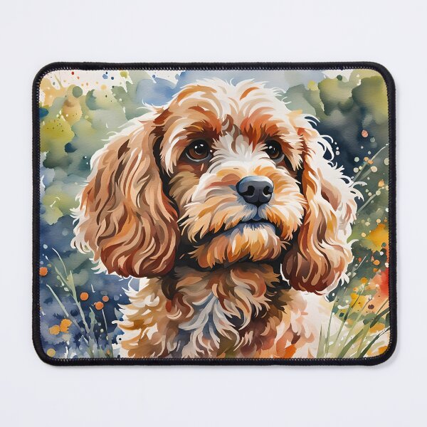 Item preview, Cavapoo - Modern Watercolour-style Pet Dog Breed Portrait designed and sold by Country-Artist.