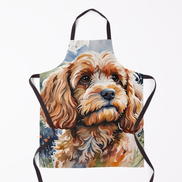Item preview, Cavapoo - Modern Watercolour-style Pet Dog Breed Portrait designed and sold by Country-Artist.