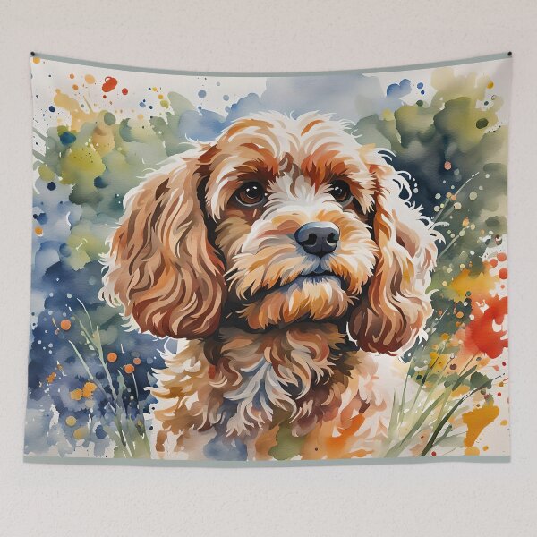 Item preview, Cavapoo - Modern Watercolour-style Pet Dog Breed Portrait designed and sold by Country-Artist.