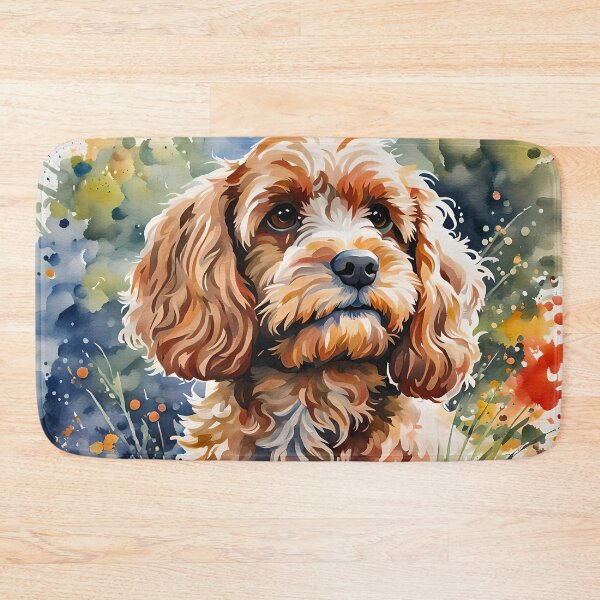 Item preview, Cavapoo - Modern Watercolour-style Pet Dog Breed Portrait designed and sold by Country-Artist.