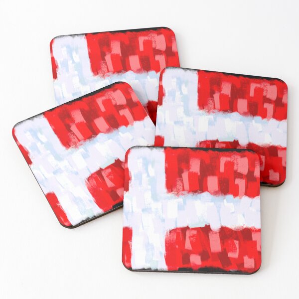 Item preview, Abstract Danish Flag designed and sold by EarllBlock.